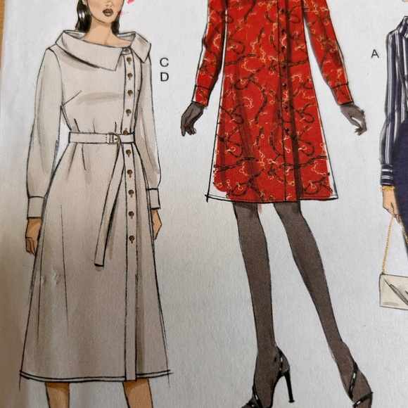 VOGUE PATTERN 9370 MISSES' TUNIC, DRESS AND BELT - Picture 2 of 4